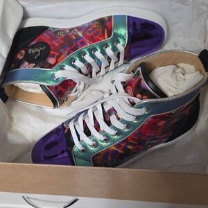 Christian Louboutin Multicolor High-Top Sneakers